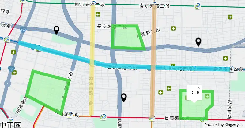 點線面Feature顯示相關資訊
