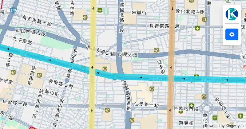 線條Feature的ICON隨著行徑方向旋轉
