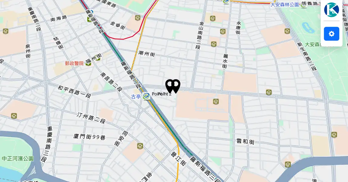 座標點Feature的重疊顯示
