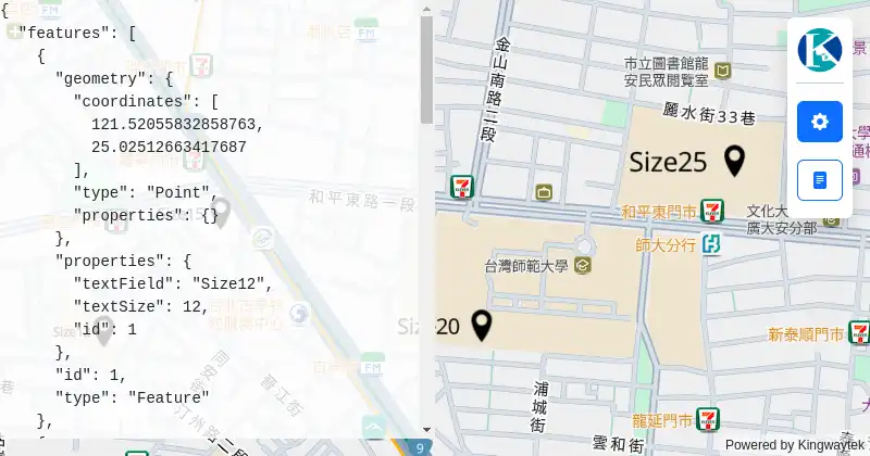 座標點Feature不顯示