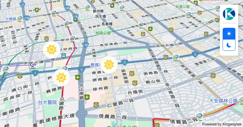 切換客製化地標